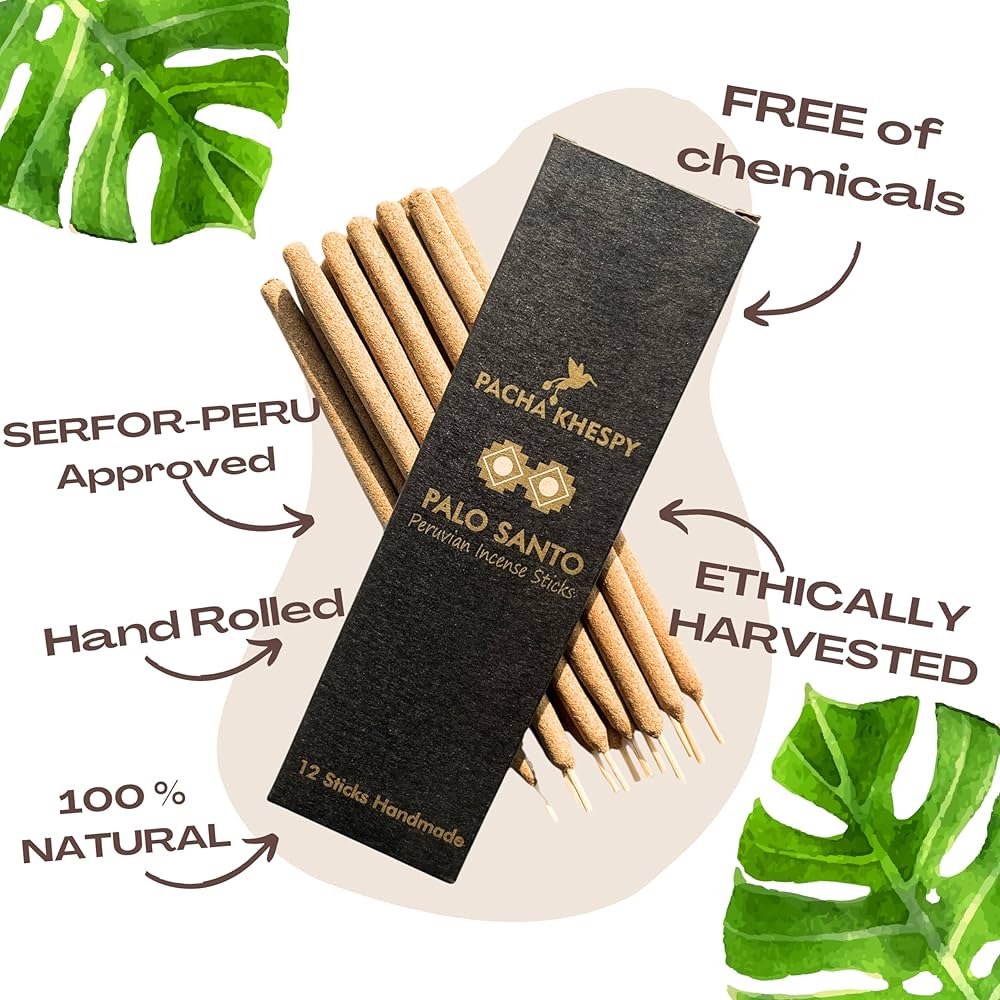 新品MKGP(moscokezuru garaireru palosanto) Amazon.com: Palo Santo Incense Sticks – 12 Pack | 100